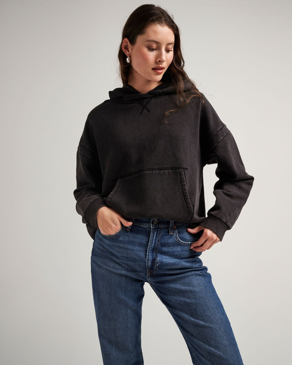 Buy Women's Fleece Lined Plain Recycled Sweatshirtsandhoodies Online