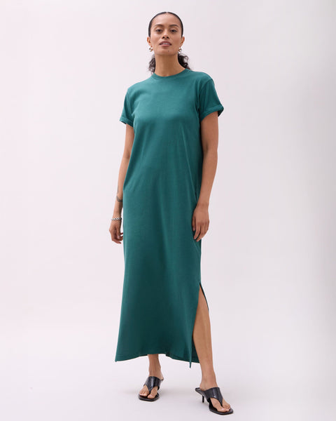 ワンピース Relaxed T-Shirt Long Dress R13 Women's Elongated T-Shirt Dress with Chains, Black with